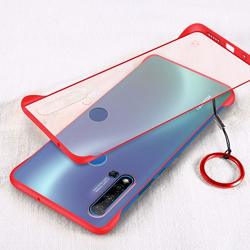 Transparent Crystal Hard Case Back Cover S02 for Huawei P20 Lite (2019) Red