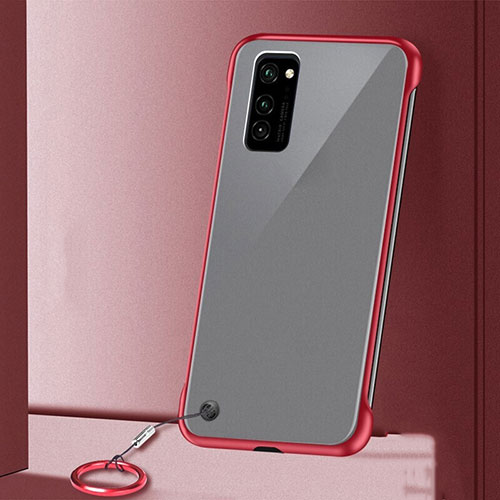 Transparent Crystal Hard Case Back Cover S03 for Huawei Honor View 30 5G Red