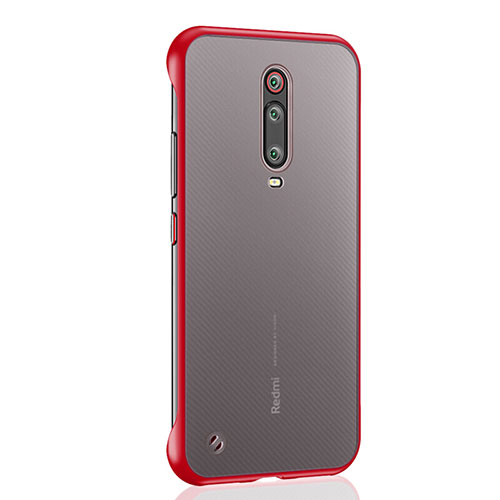 Transparent Crystal Hard Case Back Cover S03 for Xiaomi Redmi K20 Red
