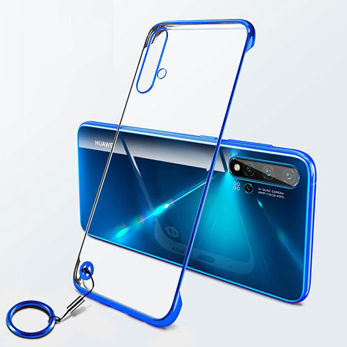 Transparent Crystal Hard Case Back Cover S06 for Huawei Nova 5 Pro Blue