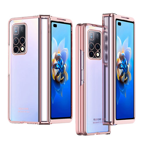 Transparent Crystal Hard Case Back Cover ZL3 for Huawei Mate X2 Rose Gold