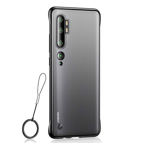 Transparent Crystal Hard Rigid Case Back Cover H01 for Xiaomi Mi Note 10 Pro Black