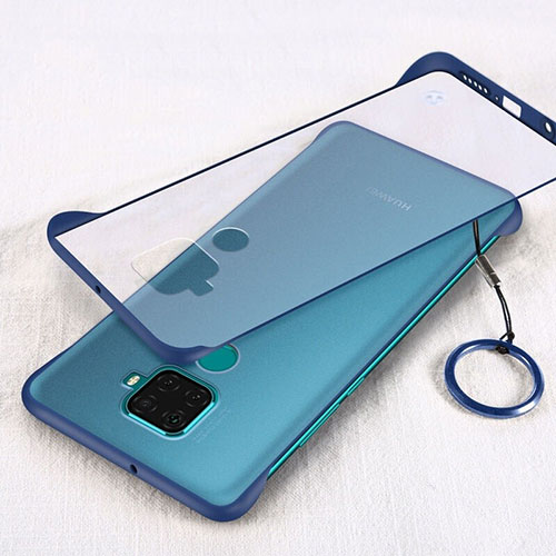 Transparent Crystal Hard Rigid Case Back Cover H02 for Huawei Mate 30 Lite Blue