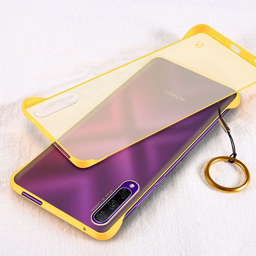 Transparent Crystal Hard Rigid Case Back Cover H03 for Huawei Y9s Yellow