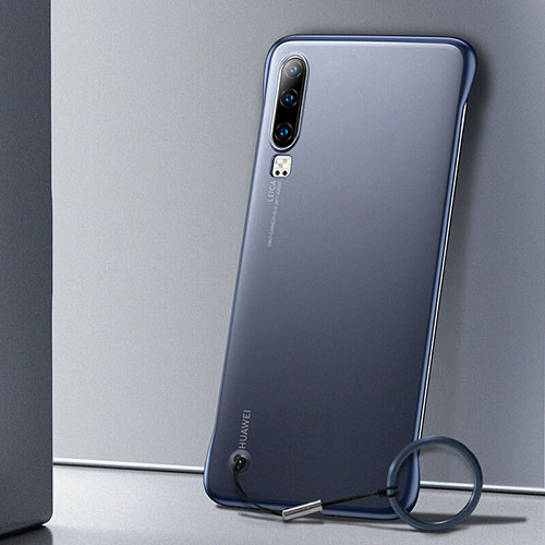 Transparent Crystal Hard Rigid Case Back Cover S01 for Huawei P30 Blue