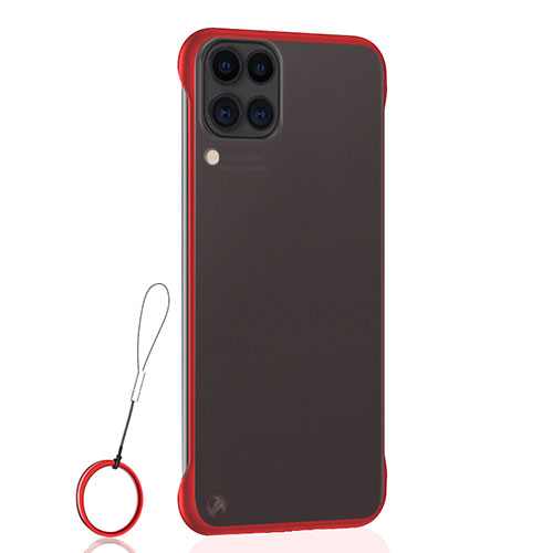 Transparent Crystal Hard Rigid Case Back Cover S02 for Huawei Nova 6 SE Red