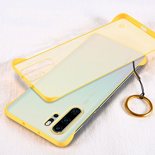 Transparent Crystal Hard Rigid Case Back Cover S02 for Huawei P30 Pro New Edition Yellow