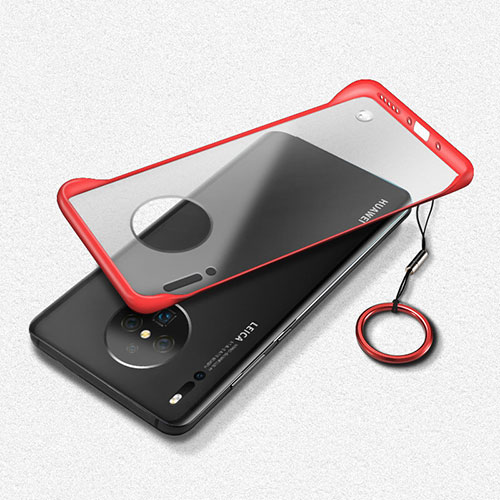 Transparent Crystal Hard Rigid Case Back Cover S03 for Huawei Mate 30 Pro 5G Red