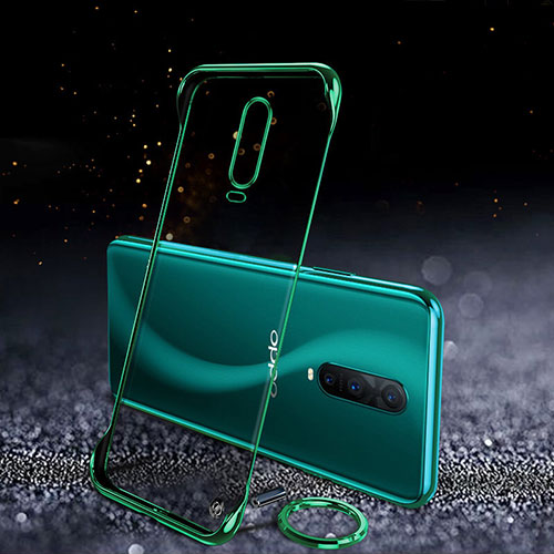 Transparent Crystal Hard Rigid Case Back Cover S03 for Oppo RX17 Pro Green