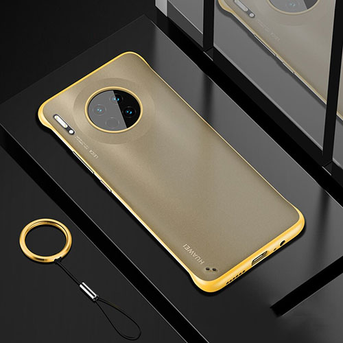 Transparent Crystal Hard Rigid Case Back Cover S04 for Huawei Mate 30 5G Yellow