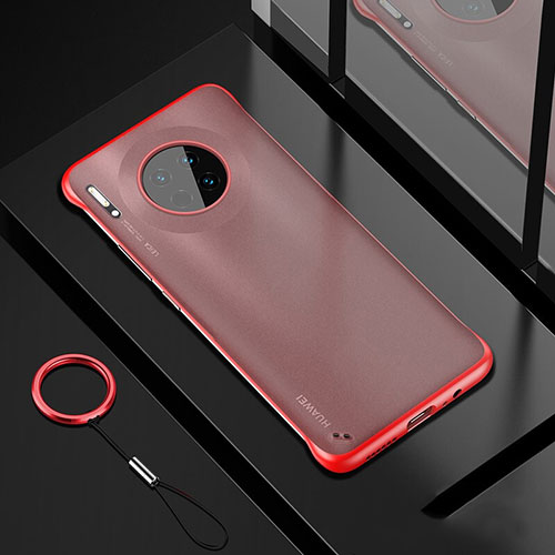 Transparent Crystal Hard Rigid Case Back Cover S04 for Huawei Mate 30E Pro 5G Red