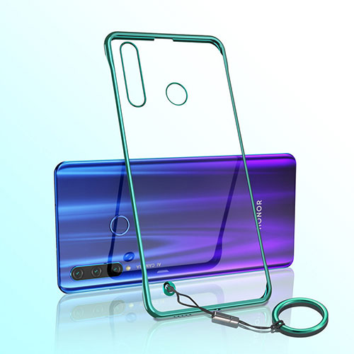 Transparent Crystal Hard Rigid Case Back Cover S05 for Huawei P Smart+ Plus (2019) Green