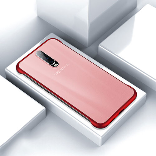 Transparent Crystal Hard Rigid Case Back Cover S05 for Oppo RX17 Pro Red