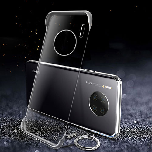 Transparent Crystal Hard Rigid Case Cover A01 for Huawei Mate 30 Pro 5G Black