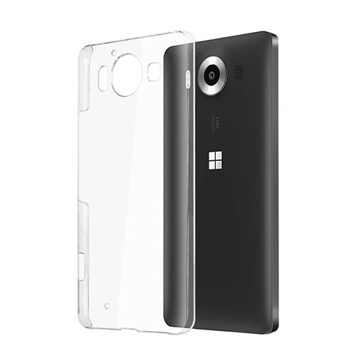 Transparent Crystal Hard Rigid Case Cover for Microsoft Lumia 950 Clear