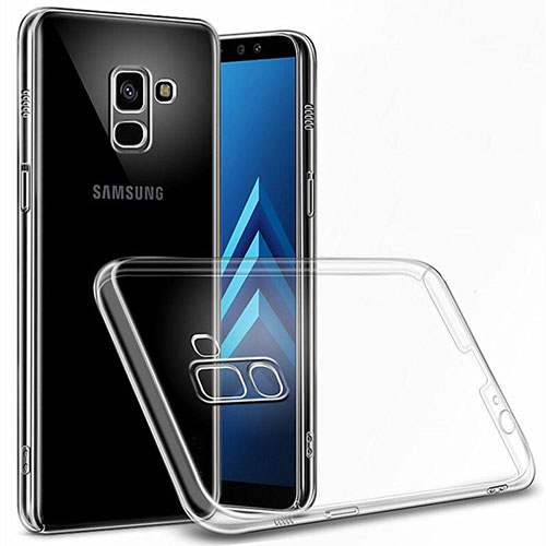 Transparent Crystal Hard Rigid Case Cover for Samsung Galaxy A6 (2018) Dual SIM Clear