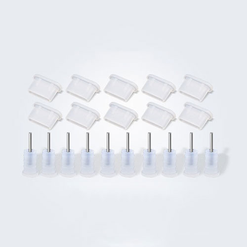 Type-C Anti Dust Cap USB-C Plug Cover Protector Plugy Universal 10PCS for Apple iPad Pro 11 (2022) White