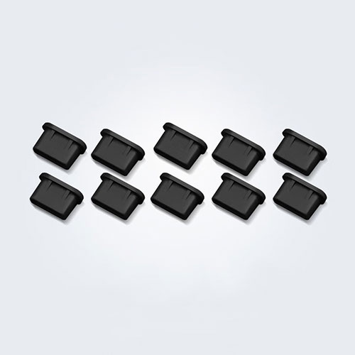 Type-C Anti Dust Cap USB-C Plug Cover Protector Plugy Universal 10PCS H01 Black