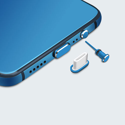 Type-C Anti Dust Cap USB-C Plug Cover Protector Plugy Universal H05 for Apple iPad Pro 11 (2022) Blue