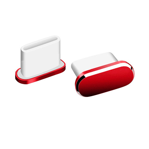 Type-C Anti Dust Cap USB-C Plug Cover Protector Plugy Universal H06 for Apple iPad Air 5 10.9 (2022) Red