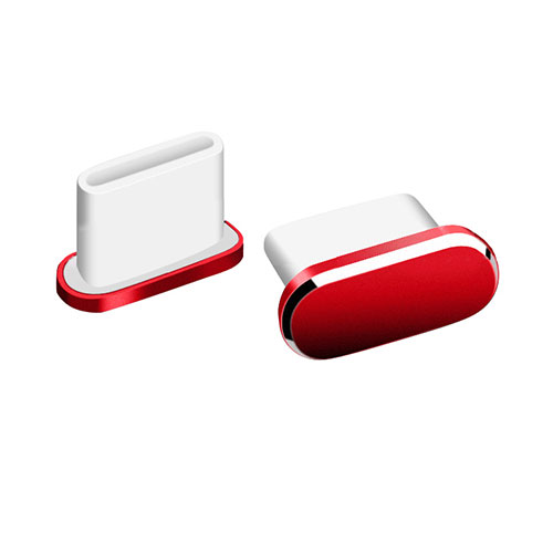 Type-C Anti Dust Cap USB-C Plug Cover Protector Plugy Universal H06 for Apple iPhone 15 Pro Red