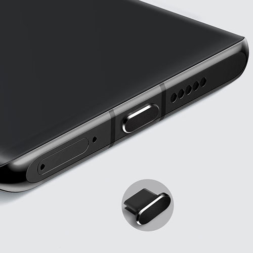 Type-C Anti Dust Cap USB-C Plug Cover Protector Plugy Universal H08 for Apple iPad Air 5 10.9 (2022) Black