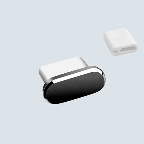 Type-C Anti Dust Cap USB-C Plug Cover Protector Plugy Universal H10 for Apple iPad Air 5 10.9 (2022) Black