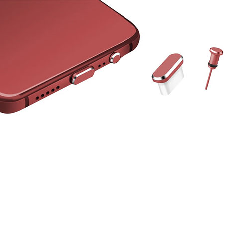 Type-C Anti Dust Cap USB-C Plug Cover Protector Plugy Universal H17 for Apple iPad Air 5 10.9 (2022) Red