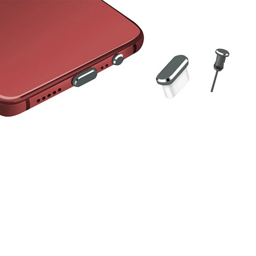Type-C Anti Dust Cap USB-C Plug Cover Protector Plugy Universal H17 for Apple iPad Pro 11 (2022) Dark Gray