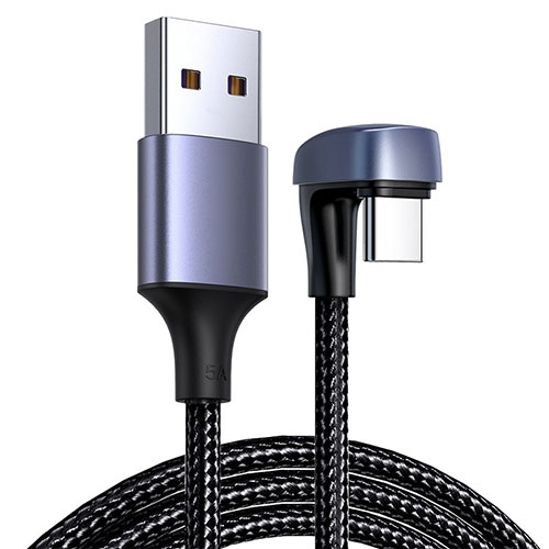 Type-C Charger USB-C Data Cable Charging Cord Android Universal 60W H03 for Apple iPad Pro 11 (2022) Black