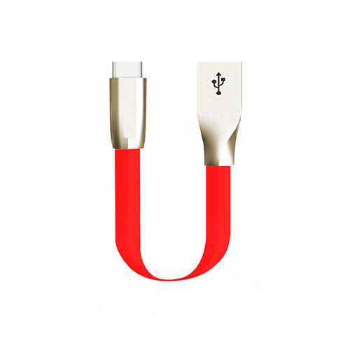 Type-C Charger USB Data Cable Charging Cord Android Universal 30cm S06 for Apple iPad Air 5 10.9 (2022) Red