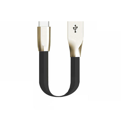 Type-C Charger USB Data Cable Charging Cord Android Universal 30cm S06 for Apple iPhone 15 Black