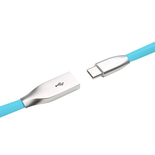 Type-C Charger USB Data Cable Charging Cord Android Universal T03 Sky Blue