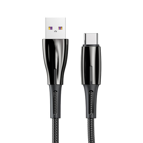 Type-C Charger USB Data Cable Charging Cord Android Universal T12 for Apple iPad Pro 12.9 (2021) Black