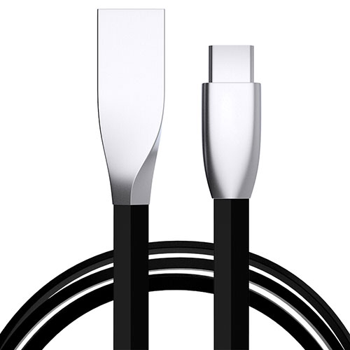 Type-C Charger USB Data Cable Charging Cord Android Universal T23 for Apple iPhone 15 Black