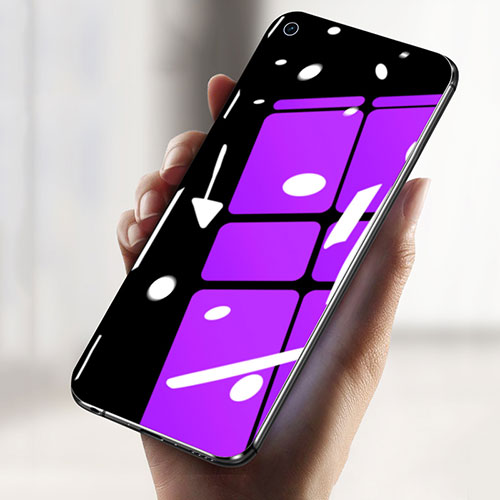 Ultra Clear Anti Blue Light Full Screen Protector Tempered Glass F03 for Oppo F21 Pro 4G Black