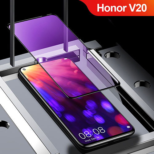 Ultra Clear Anti Blue Light Full Screen Protector Tempered Glass for Huawei Honor V20 Black