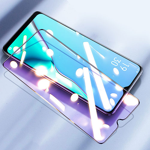 Ultra Clear Anti Blue Light Full Screen Protector Tempered Glass for Oppo A1x 5G Black