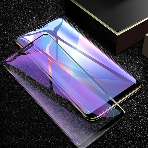 Ultra Clear Anti Blue Light Full Screen Protector Tempered Glass for Oppo AX5 Black