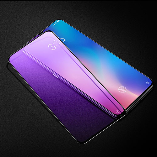 Ultra Clear Anti Blue Light Full Screen Protector Tempered Glass for Xiaomi Mi 9 Pro 5G Black