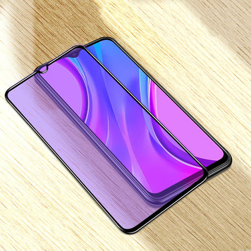 Ultra Clear Anti Blue Light Full Screen Protector Tempered Glass for Xiaomi Redmi 9A Black