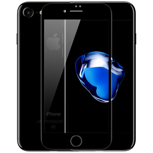 Ultra Clear Full Screen Protector Tempered Glass F02 for Apple iPhone 8 Black