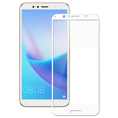 Ultra Clear Full Screen Protector Tempered Glass F02 for Huawei Y6 (2018) White