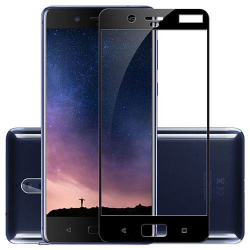 Ultra Clear Full Screen Protector Tempered Glass F02 for Nokia 8 Black