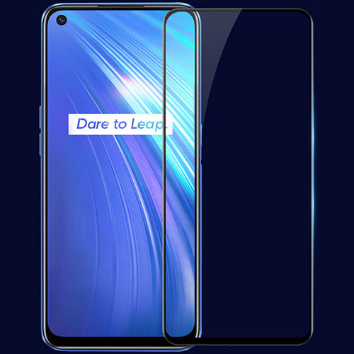 Ultra Clear Full Screen Protector Tempered Glass F02 for Realme 6 Black