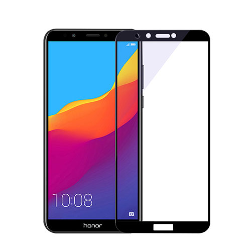 Ultra Clear Full Screen Protector Tempered Glass F03 for Huawei Y7 (2018) Black