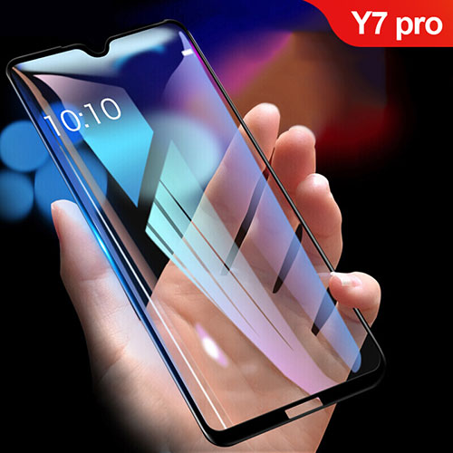 Ultra Clear Full Screen Protector Tempered Glass F03 for Huawei Y7 Pro (2019) Black