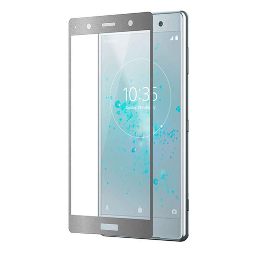 Ultra Clear Full Screen Protector Tempered Glass F03 for Sony Xperia XZ2 Premium Silver