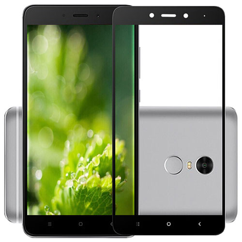 Ultra Clear Full Screen Protector Tempered Glass F03 for Xiaomi Redmi Note 4 Black