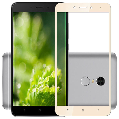 Ultra Clear Full Screen Protector Tempered Glass F03 for Xiaomi Redmi Note 4 Gold